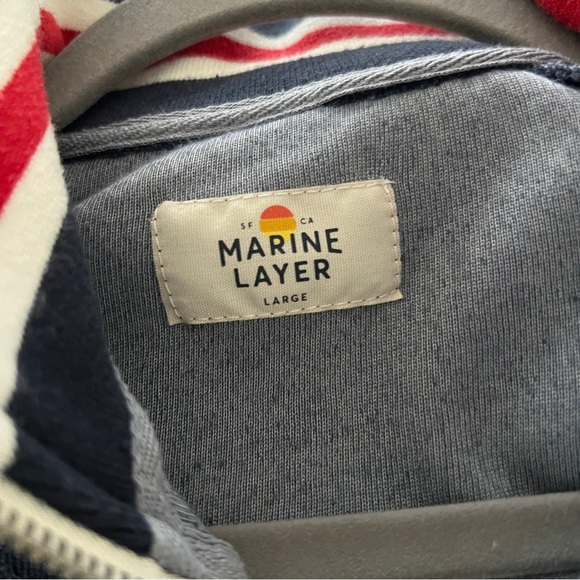Marine Layer - Retro Cara Track Jacket Size Large EUC - Picture 8 of 8